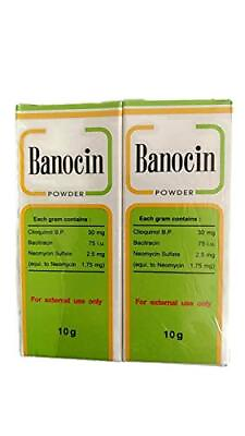 #ad 2 X Banocin Antibiotic Powder Infected Cuts Wounds T $19.99