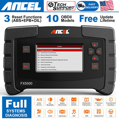 #ad Car All System Diagnostic Tool OBD2 Scanner Automotive Code Readers ABS Oil EPB $148.99