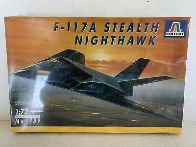 #ad ITALERI F 117A 1 72 STEALTH NIGHTHAWK Scale Model Kit NEW SEALED $15.99