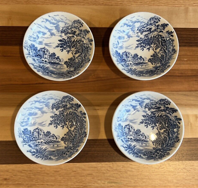 #ad Set of 4 Wedgwood Countryside 5 inch Fruit Berry Dessert Bowls Made in England $14.19