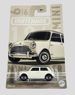 #ad MATCHBOX 1964 AUSTIN MINI COOPER DieCast White 1 64 Collectible Mini Collection $2.99
