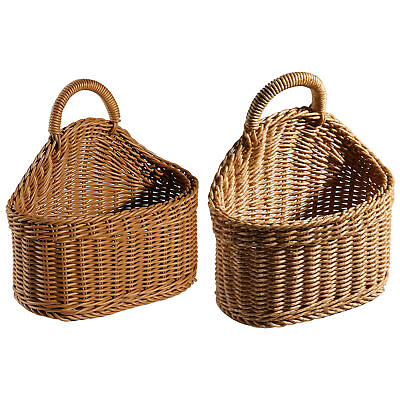 #ad Woven Hangings Storage Baskets Woven Baskets for Organizing Wall Basket Decor $15.39