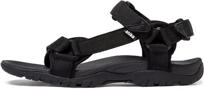 #ad atika Men#x27;s Outdoor Hiking Sandals Open Toe Arch Support Strap Water Sandals L $29.95