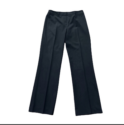 #ad Lafayette 148 NY Women’s Navy Straight Leg Stretch Wool Menswear Pants Size 4 $65.00