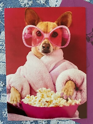 #ad Funny HAPPY MOTHER#x27;S DAY Card DOG AT SPA WITH SUNGLASSES Envelope Sticker $3.83