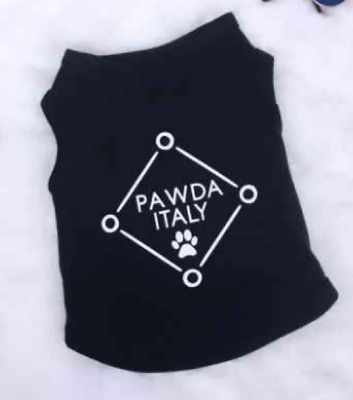 #ad Dog Pet Puppy 2 Leg Designer Inspired Pawda Italy T Shirt Clothing Apparel $5.00