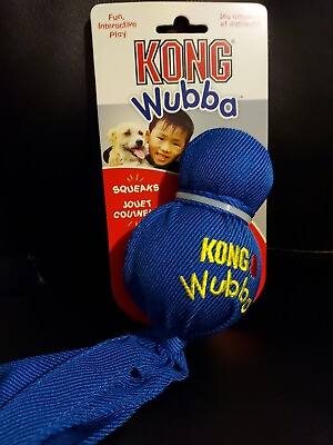 #ad Kong Wubba Blue Dog Tug of War and Fetch Toy Large $12.00
