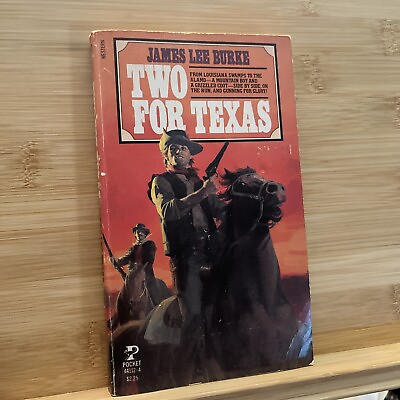 #ad Two For Texas James Lee Burke Signed 1982 Paperback $200.00