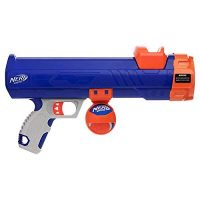 #ad 16in Blaster with Ball Clip and Non Squeak Tennis Ball Blue Orange Gray and... $58.88