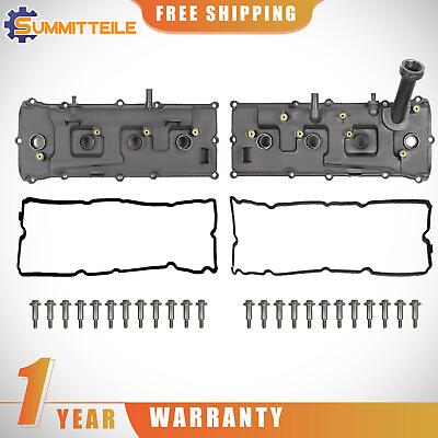 #ad Left amp; Right Engine Valve Cover w Gasket For Nissan Pathfinder Armada Titan New $56.89