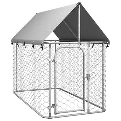 #ad Dog Kennel with Roof 78.7quot;x39.4quot;x59.1quot; $199.00
