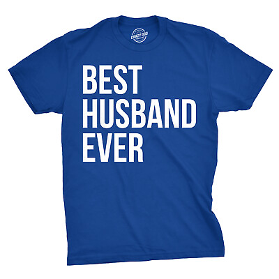 #ad Mens Best Husband Ever T Shirt Funny Saying Novelty Tee Gift for Dad Cool Humor $27.99