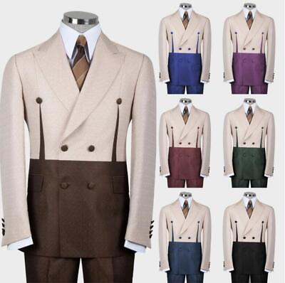 #ad Business Men#x27;s Suits Wedding Groom Tuxedos 2 Pieces Casual Formal Party Blazer $99.99
