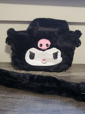 #ad Kuromi fluffy mini tote bag fur tote SANRIO JAPAN collaboration cute white CL $41.63