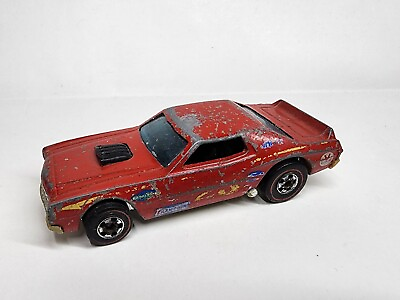 #ad Vintage 1975 Hot Wheels REDLINE Torino Stocker Red Hong Kong 1:64 Diecast Car $9.99