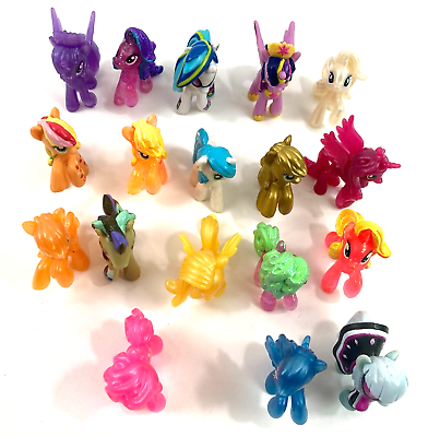 #ad 18 My Little Pony Mini Figure Lot From Blind Bags amp; Sets Glitter Shimmer Pearl $27.99