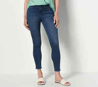 #ad Laurie Felt Silky Denim Ankle Skinny Jeans Dark Vintage Petite X LARGE $37.26