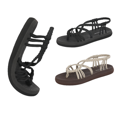 #ad Women#x27;s Flat Sandals Casual Lightweight Flip Flops Beach Summer Walking Sandals $12.99