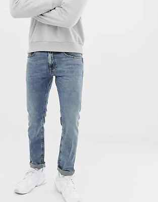 #ad DIESEL Thommer 084UX Men Jeans W28 L30 Slim Skinny Stained Zip Fly Stone Washed $84.91