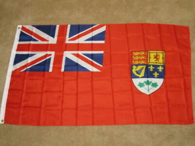 #ad OLD CANADA RED ENSIGN PRE 1965 CANADIAN NAVAL FLAG F954 $9.88