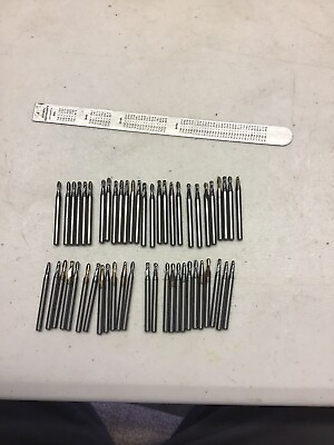 #ad One Lot Of 50pcs 1 8” Diameter Shank Solid Carbide End Mills Mostly .086 Dia $19.00