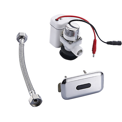 #ad Automatic Ceramic integrated standing Urinals Sensor Flusher Flush Valve e $33.54