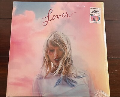 #ad Taylor Swift Lover 2 x LP Blue and Pink Vinyl Album SEALED NEW RECORD $39.00
