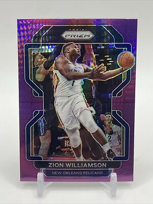 #ad 2021 22 Panini Prizm Zion Williamson Purple Hyper Factory Set SP #108 Pelicans $24.99