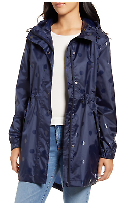 #ad Joules Right As Rain Golightly Packable Waterproof Hooded Jacket Size US4 $39.00