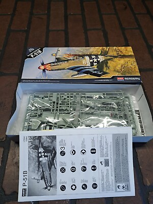 #ad 1 72 Kit Academy No. 12464 WW2 US Fighter P 51B Open Box $9.99