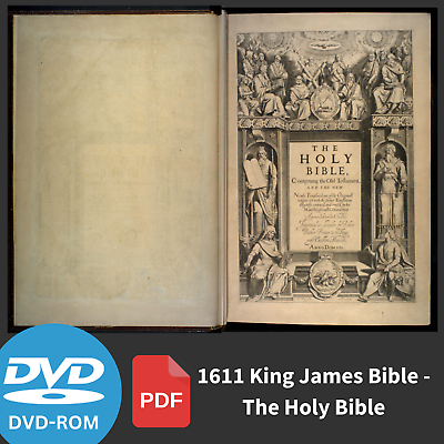 #ad The Holy Bible King James Version KJV 1611 Edition With Apocrypha eBook on DVD $12.98