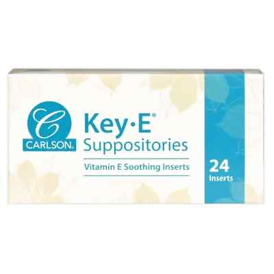 #ad Carlson Key E Suppositories 24 Ct $15.73