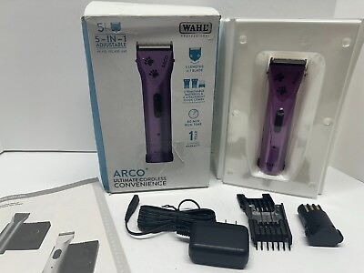#ad Wahl 8786 1001 Professional Animal Arco Cordless Clipper Purple No Charger 2 Bat $70.00