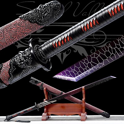 #ad Handmade Katana Manganese Steel Combat Sword High Quality Blade Collectible $130.19