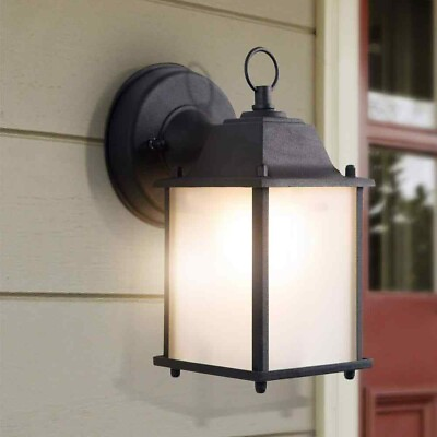 #ad Yosemite Home Decor Tara Collection 1 Light Black Outdoor Wall Lantern Sconce $23.99