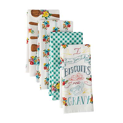 #ad Biscuits amp; Gravy Kitchen Towel Set Multicolor 16quot;W x 28quot;L 4 Piece $12.98