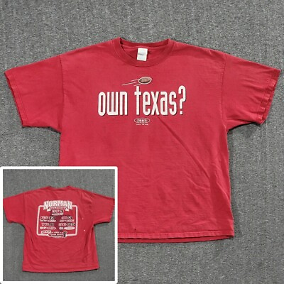 #ad VTG 2003 Oklahoma Own Texas T shirt Mens Size XL Football University Sooners Aamp;M $18.00