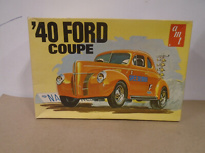 #ad VINTAGE AMT #T266 1 25 SCALE #x27;40 FORD COUPE KIT NEW IN BOX MADE IN USA $39.99