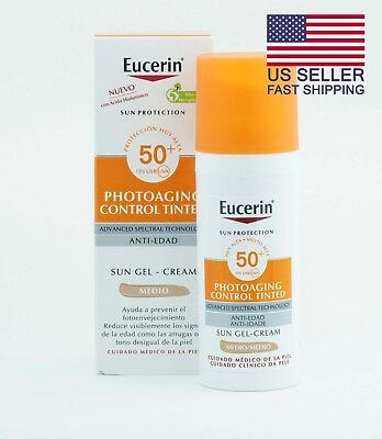 #ad Eucerin Sun Gel Cream Medium Tone Photoaging Control Tinted SPF50 50ml $17.99