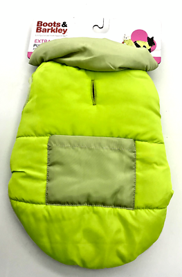 Boots amp; Barkley Dog Extra Small Lime Green Puffer Vest Jacket Coat Water Resist $9.99