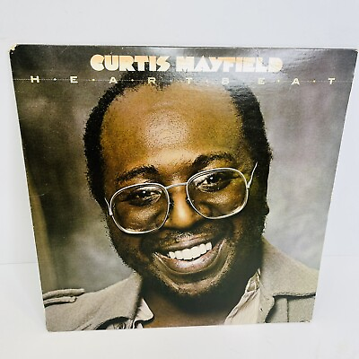 #ad Curtis Mayfield Heartbeat Vinyl LP Record Album 1979 RSO Records $14.99