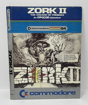 #ad 1983 Zork II Wizard of Frobozz video game Commodore 64 floppy disk Infocom 80s $40.41