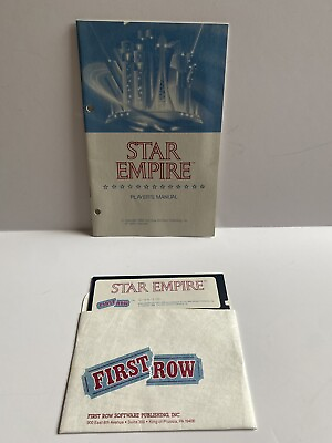 #ad Vintage Commodore 64 128 Star Empire Floppy Disk W manual 1988 First Row R408 $15.00