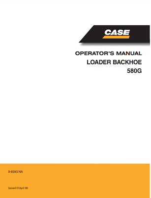 #ad Case 580G Backhoe Loader Owners Manual Operators Manual PDF USB 9 8393 $39.95