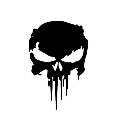 #ad Distressed Punisher Skull Sticker Decal Vinyl For Cars Trucks Windows Laptops $2.98