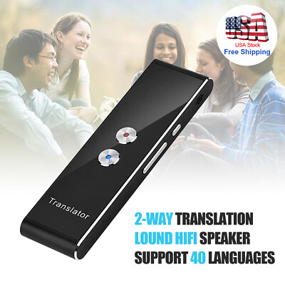 #ad T8 Portable Smart Translator Real Time Voice Language Translation Pocket Device $31.89