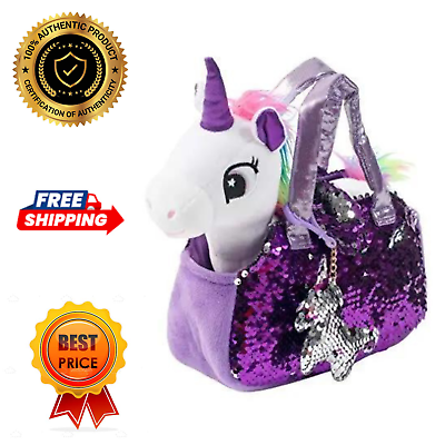 #ad Plush Pet Set with Purse Unicorn Toys Stuffed Animal Gift for Girls $30.99