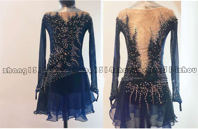 #ad Brand New Ice Figure Skating Dress Baton Twirling Dress customized size $158.00