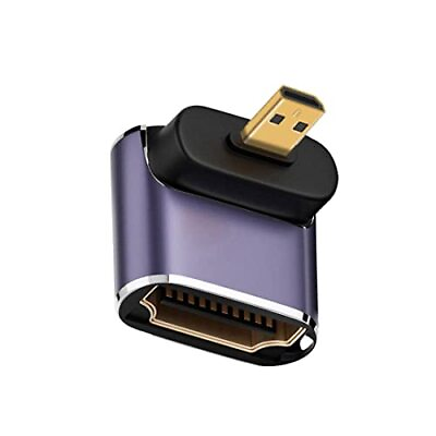 #ad CY Micro HDMI 2.1 Converter AdapterMicro HDMI Male to HDMI Female 90 Degree ... $16.68