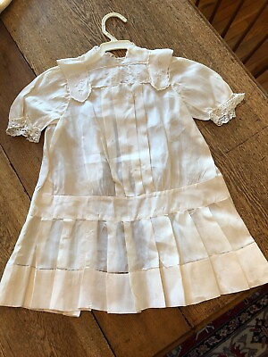 #ad Early Antique 1920#x27;s White Childs Dress White Dress Early Dress Beautiful Dress $29.99
